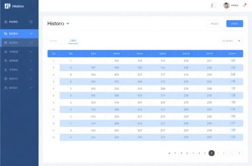 哈希分分彩历史开奖归档界面